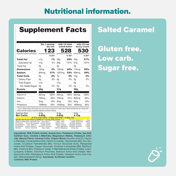 KETO CHOW SALTED CARAMEL 1 MEAL