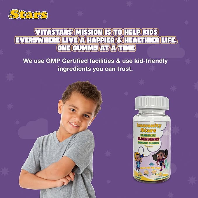 Elderberry Gummies with Vitamin C and Zinc, Sambucus Elderberry Family Immune Boost Gummies, 30 Gummies Delicious Defense for Kids and Adults