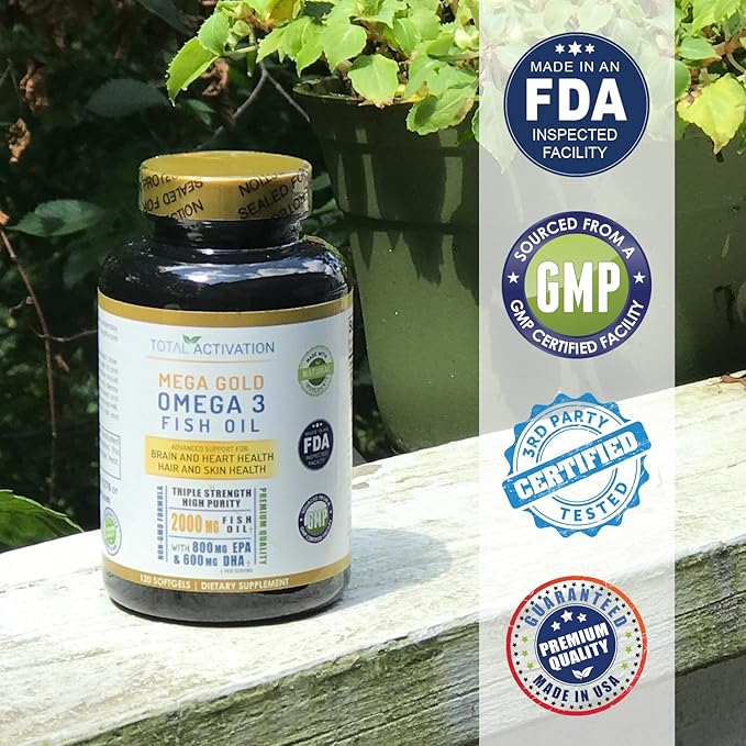 Omega 3 Burpless Max Strength Fish 2000 mg 800 mg 600 mg 120 Small
