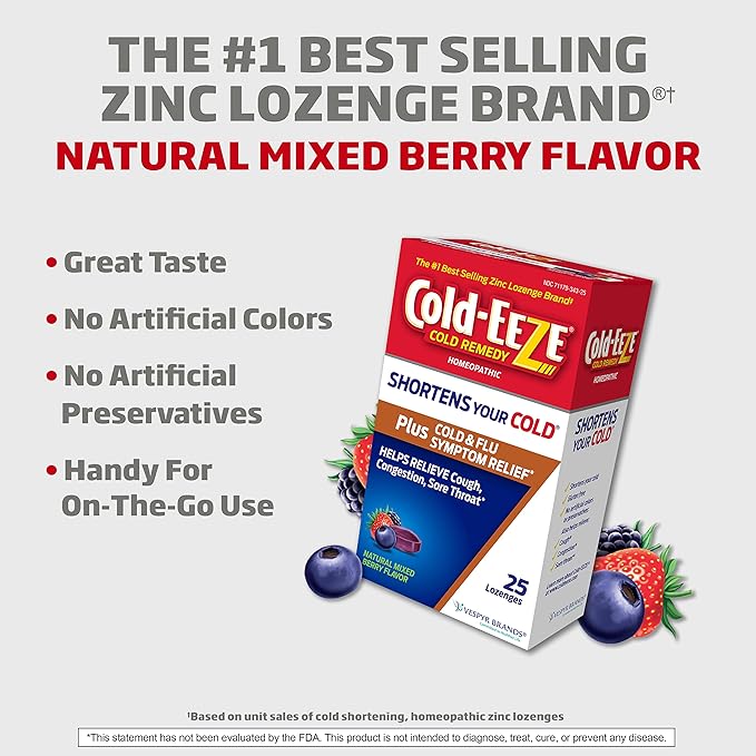 COLD-EEZE Plus Natural Mixed Berry Cold 3)