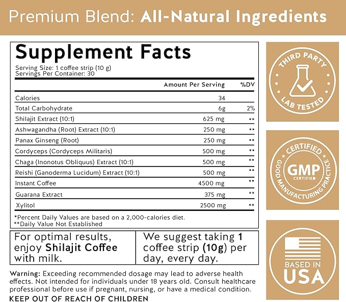 Pure Himalayan Organic Shilajit Coffee-