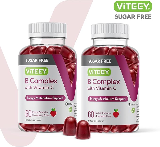 Vitamin B Complex Gummies with Vitamin B6, B12, B12, Folic