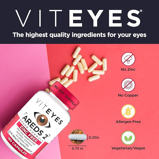 Viteyes AREDS 2 Zinc Free Macular 180 Ct