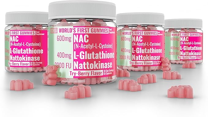 600mg NAC 2000 FU 100mg Nattokinase 400mg Reduced 1000mg 4000 4000 600 600 mg