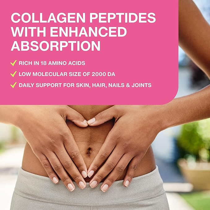 Hydrolyzed Collagen Peptides Supplement Powder 28 Servings, 9.88 oz,