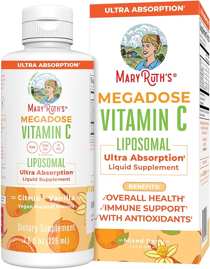 Liposomal Vitamin C by MaryRuth's 500mg | 30 Servings