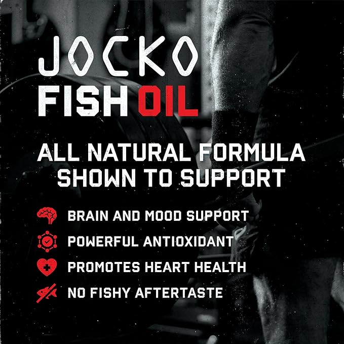 Jocko Fuel Omega 3 Fish Oil Supplement 2000mg Omega 3 Fatty (30 Capsules) (30 Day