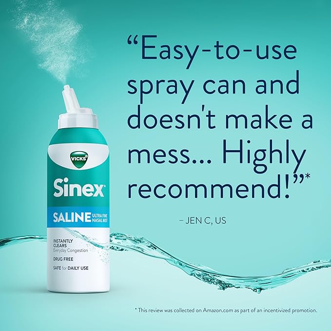 Vicks Sinex SALINE Nasal Spray, Drug 5.0 fl 2