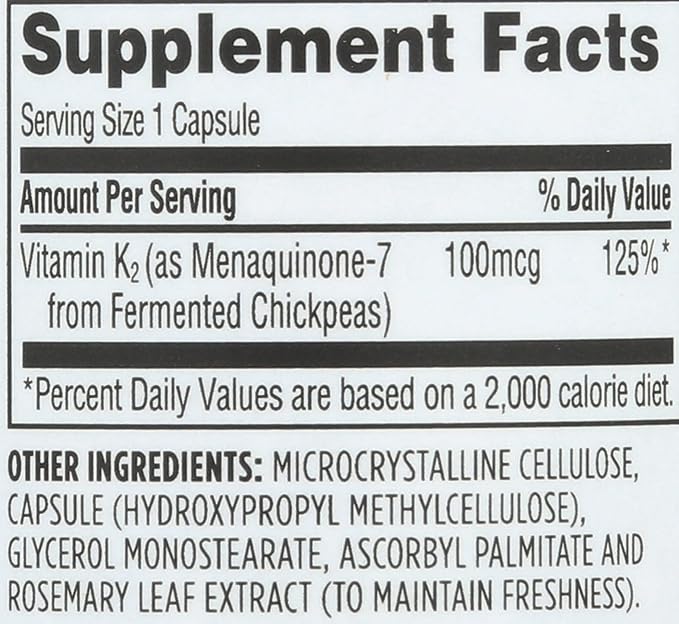 Whole Foods Market, Vitamin K2, 90 Count