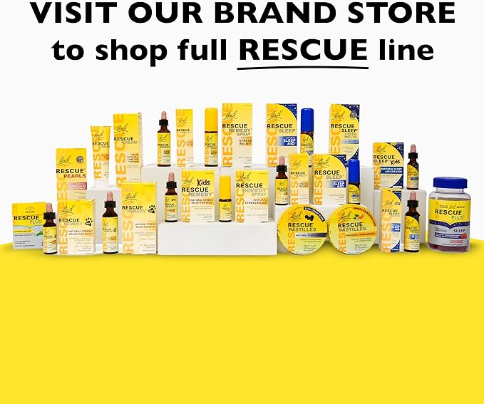 Bach RESCUE PLUS Sleep & Stress 1mg Melatonin, B6, Natural 60 Count