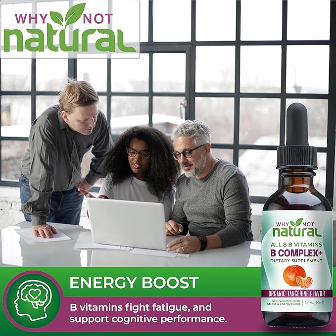 Why Not Natural Vitamin B Complex B1 B2 B2 B3 B3 B5 B5 B6 B6 Biotin