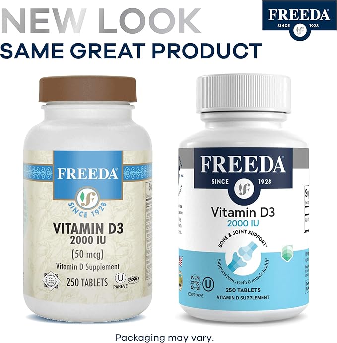 FREEDA Vitamin D3-3000 IU 100 Tiny