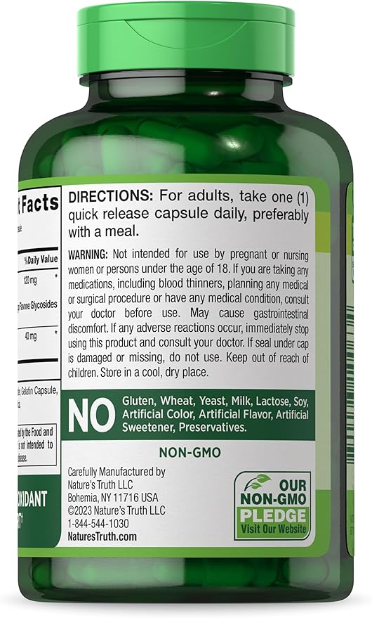 Nature's Truth Ginkgo Biloba 120mg 200 Quick