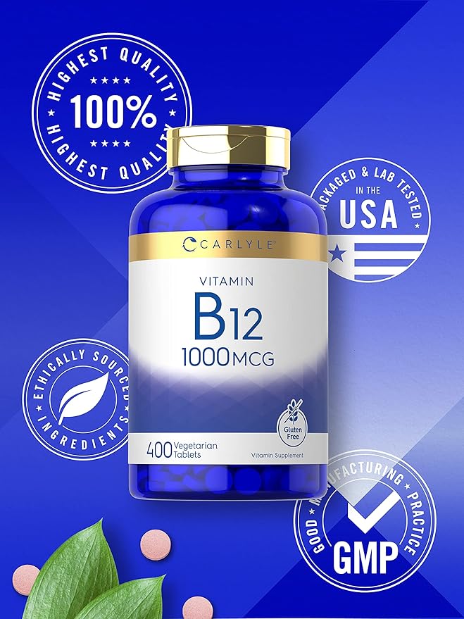 Carlyle Vitamin B12 1000mcg 400 Tablets