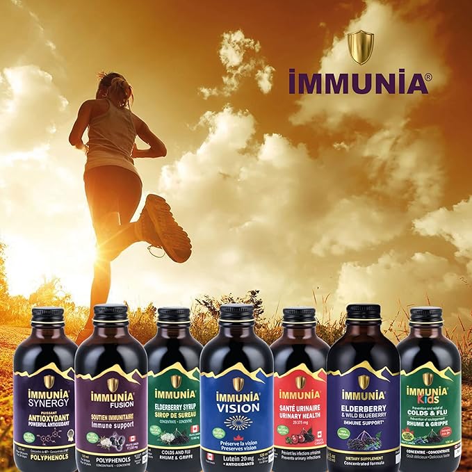 Immunia Elderberry & Wild Blueberry Concentrated. 24 Days/Bottle. 1-Pack