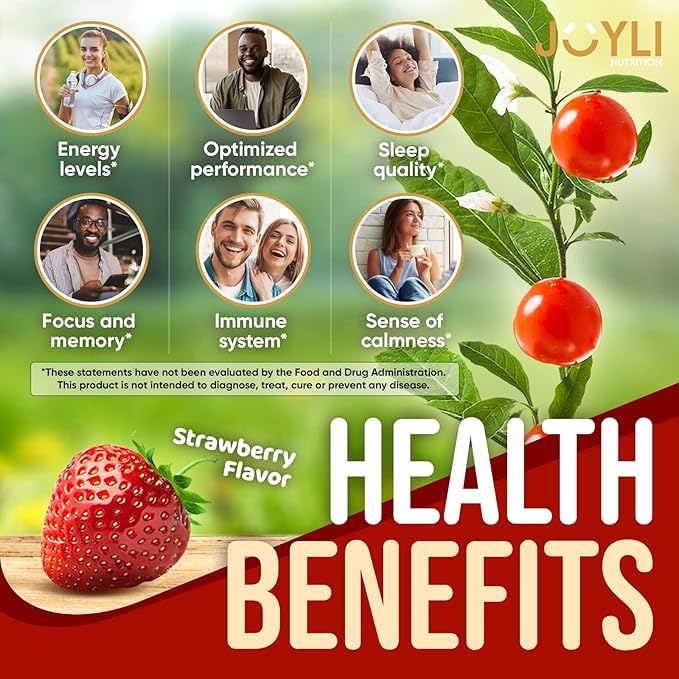 Ashwagandha Gummies for Women & Men 60 Vegan
