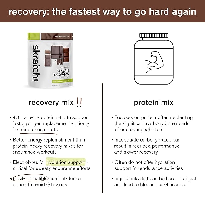 Skratch Labs Vegan Sport Chocolate Recovery (12 Servings)
