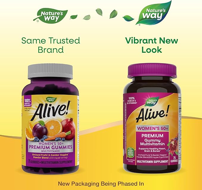 Nature’s Way Alive! Women’s 50+ Premium 75 Gummies
