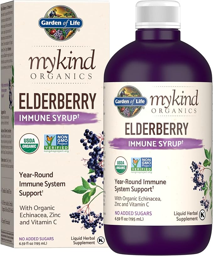 Garden of Life Organics Plant-Based Elderberry 6.59 fl (195 Ml)