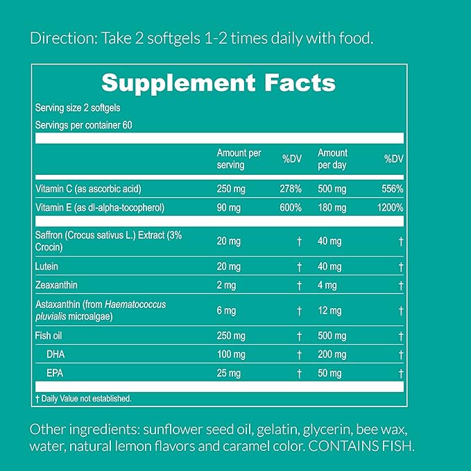 UpNourish AREDS 2+ 120 softgels