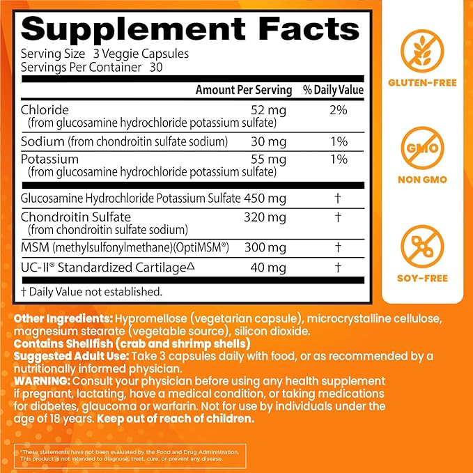 Doctor's Best Glucosamine, Chondroitin, MSM, UCII