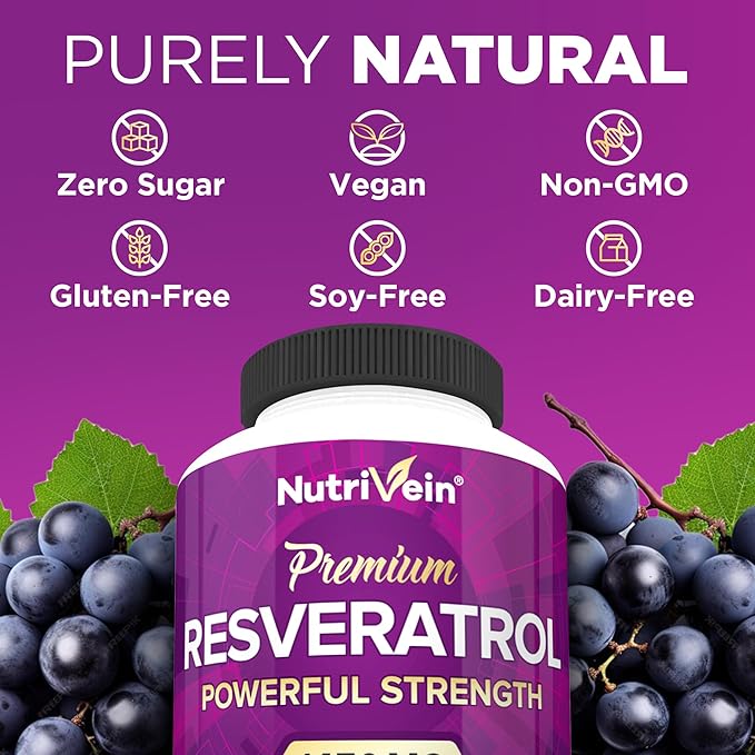 Nutrivein Resveratrol 1450mg 120 Capsules