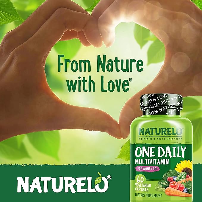 NATURELO One Daily Multivitamin for Women 50+ (Iron 50 - 60 Capsules 2 Month