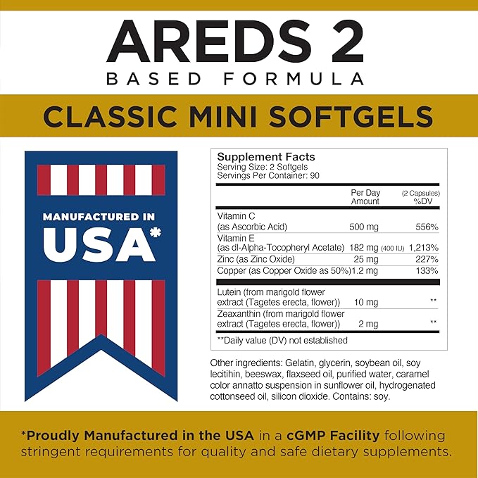 Viteyes AREDS 2 Classic Macular Health 180 Softgels