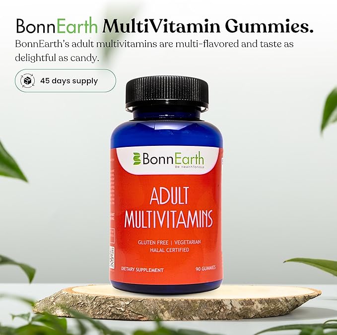 Adult Multivitamin Gummies - Easy-to-Chew Gummies with Essential Vitamins A, B6, B12, C, D, E, Folic Acid, Biotin, Iodine, and Zinc - Delicious and Convenient Daily Nutrition - 90 Gummies