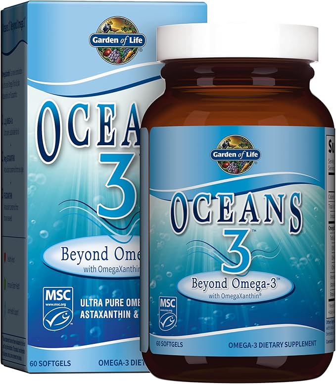 Garden of Life Ultra Pure EPA/DHA 3 Fish 3 Beyond 3 Supplement 60 Softgels