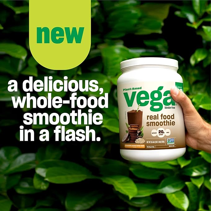 Vega Real Food Smoothie, Wildberry Bliss 20g Plant 1.30 lbs