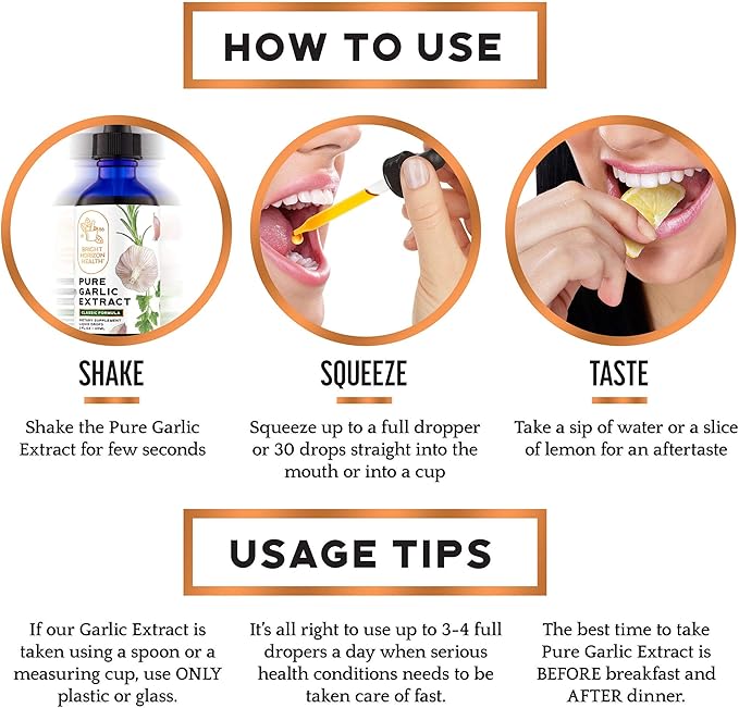 Pure Garlic Extract with Allicin Classic (2 fl