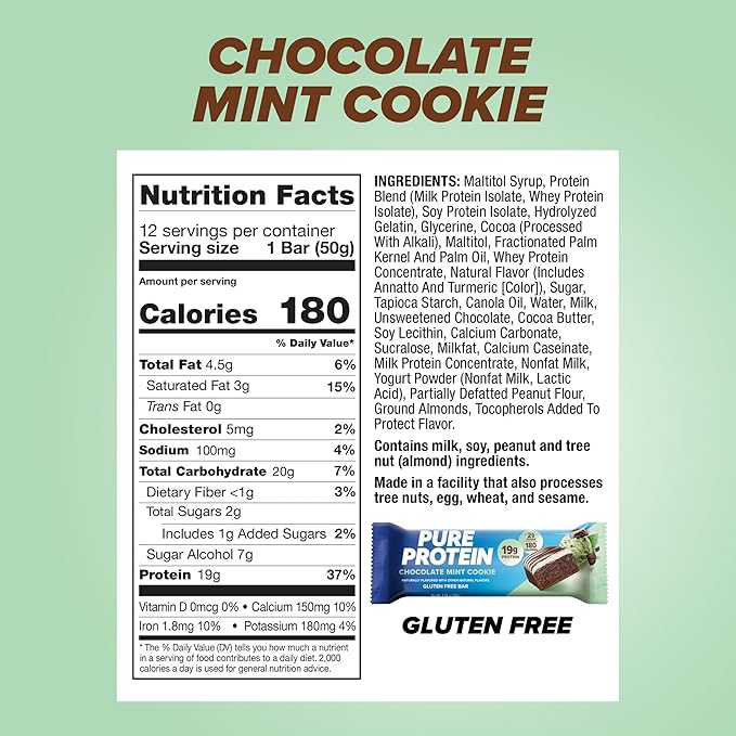 Pure Protein Bars Bundle with Chocolate (19g Protein, 12 Count) (20g Protein, 12 Count)