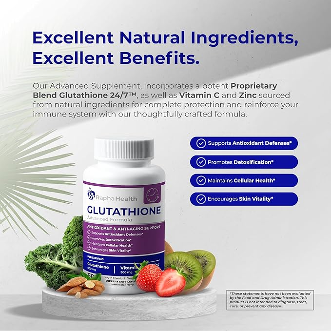 Twin Pack Glutathione Enhanced with Vitamin 120 Tablets (2) Month