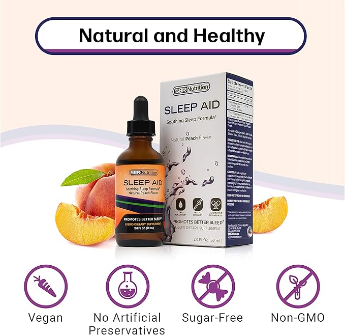 Natural Sleep Aid Liquid Drops 5 mg 2 fl