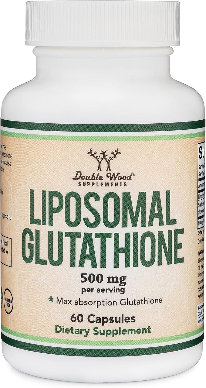 Liposomal Glutathione Supplement 500mg per Serving, 60 Capsules