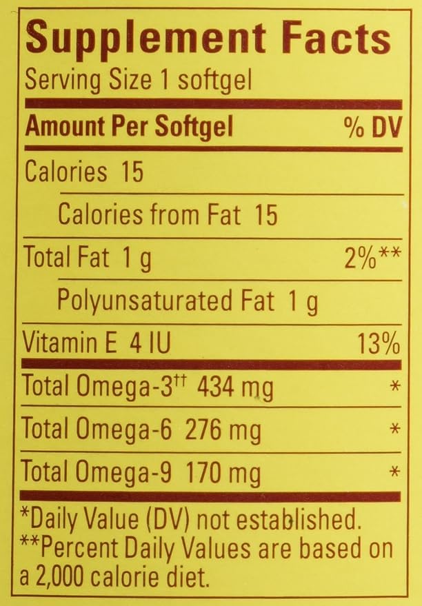 Nature Made Triple Omega 3 6 9 180 Softgels
