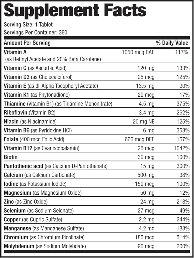 Bronson ONE Daily Women’s 50+ Complete 360 Tablets