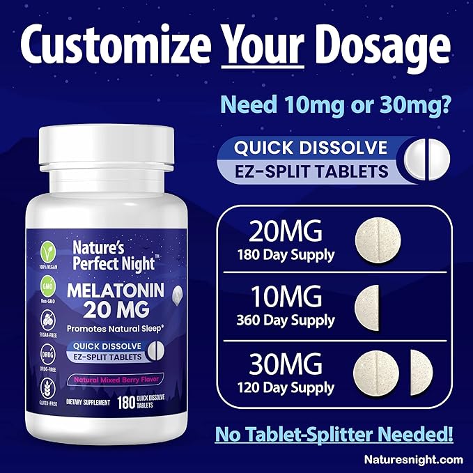 Nature's Perfect Night 20mg | 180 Quick
