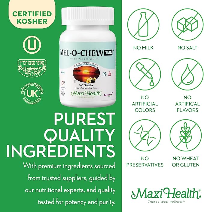 Maxi Health Mel-O-Chew Sleep Aid 100 Chewies