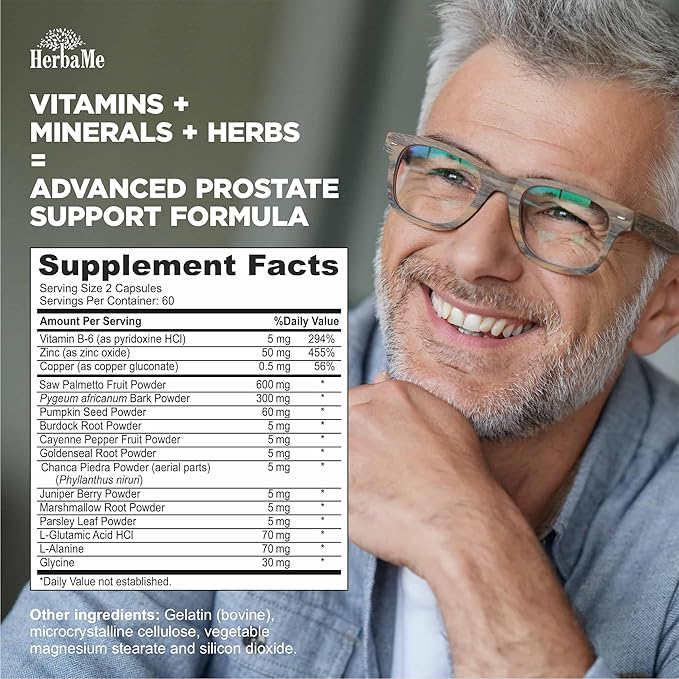 Prostate Support Supplement for Men 120 Capsules