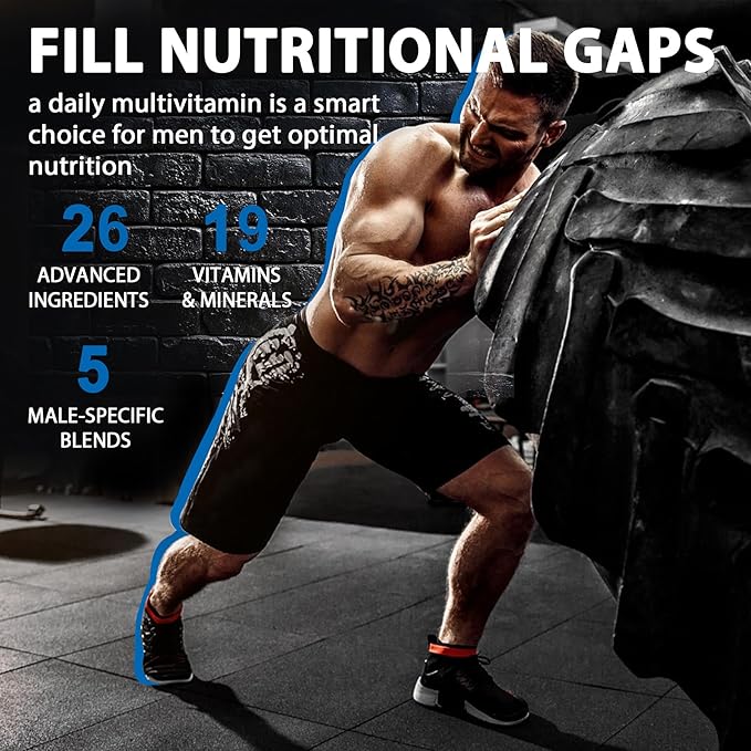 Multivitamin for Men Gummies, Vitamins A D3 K2 K2 E 3, CoQ10, CoQ10, Calcium, 120 Cts