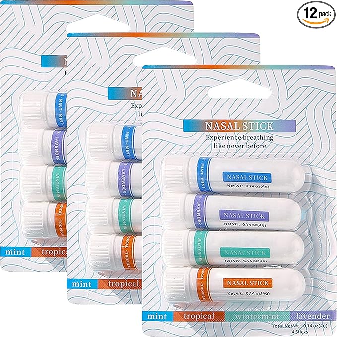 3PCS Nasal Stick (12 Pack), Portable
