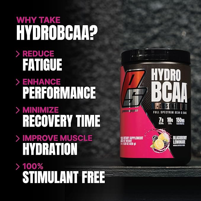 PROSUPPS® HydroBCAA® BCAA/EAA Full Spectrum Matrix, 7g BCAAs, 3g EAAS, 0g Sugar, 0g Carbs, (30 Servings,