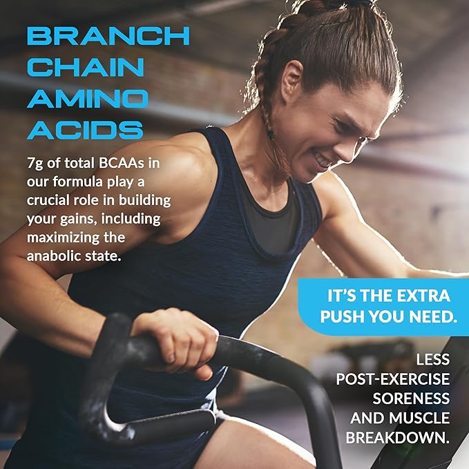 Granite 10g Essential Amino Acids Powder | Muscle Recovery Supplement for Muscle Growth | 7g BCAA Powder with Electrolytes | 30 Servings | Fruit Punch Flavor | Soy & Gluten Free | Made in USA