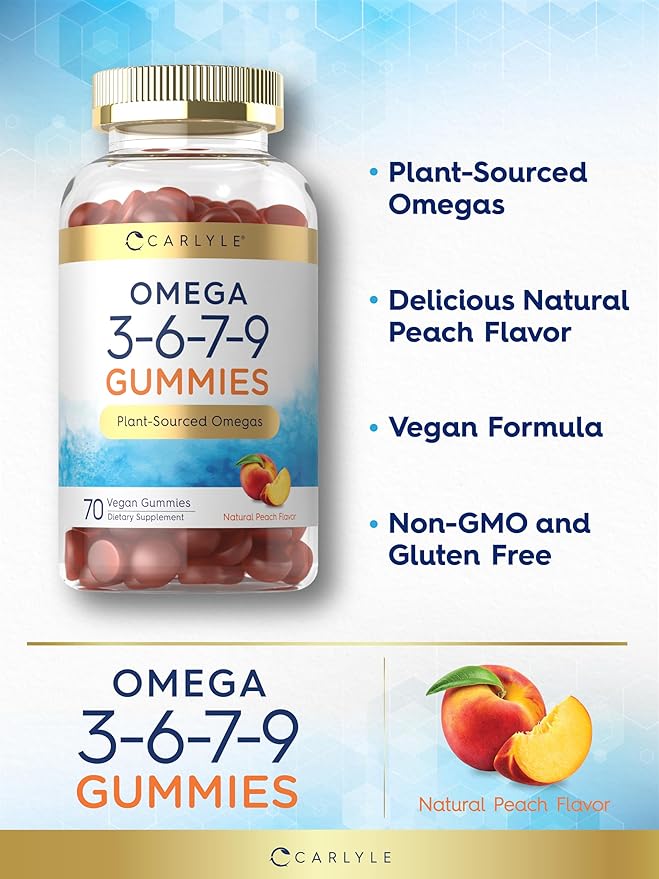 Carlyle Omega 3 6 7 9 Gummies 70 Count