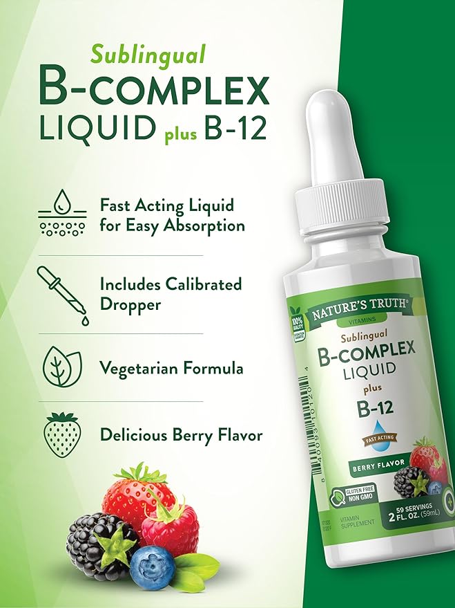 Nature's Truth Sublingual B Complex B12 | 2 Fluid