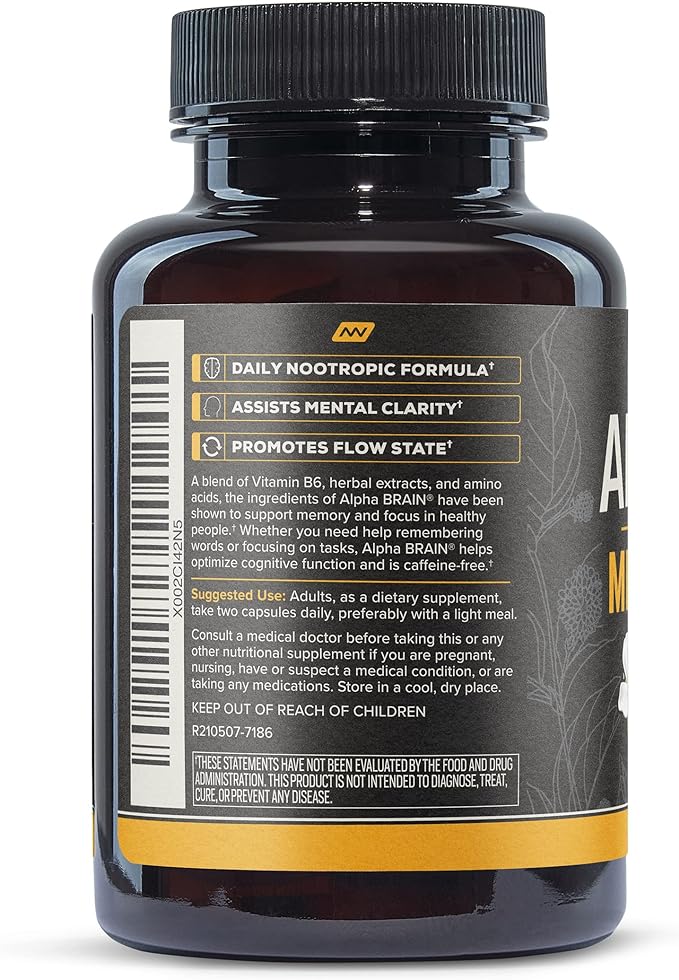 ONNIT Alpha Brain Premium Nootropic Brain 30 Count,