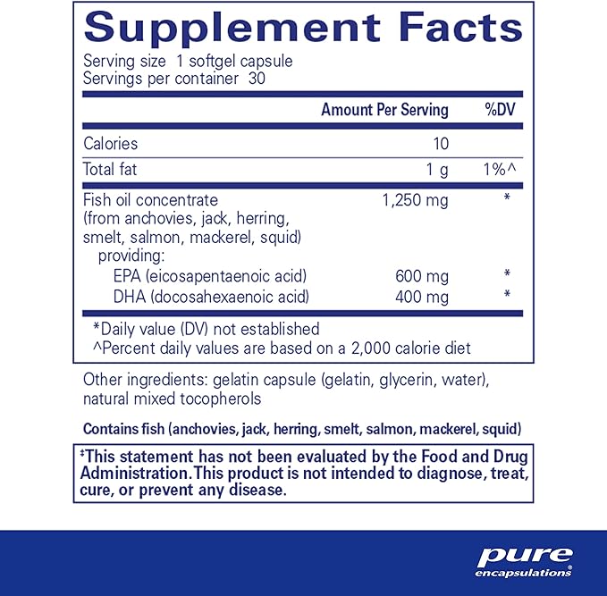 Pure Encapsulations O.N.E. Omega 30 Softgel