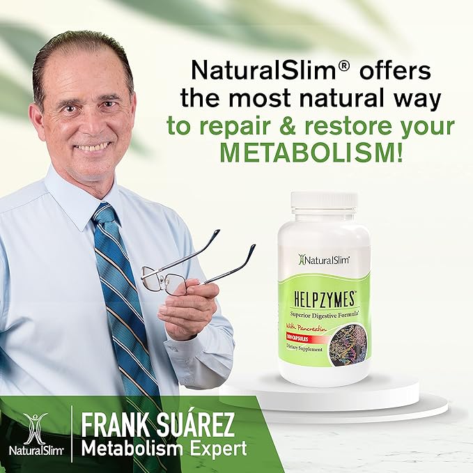 NaturalSlim Helpzymes Digestive Enzymes 100 Caps